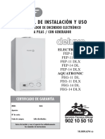 Instrucciones Calentador Fagor PDF