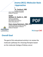 Renal Cell Carcinoma (RCC) : Molecular Basis of Therapeutic Approaches