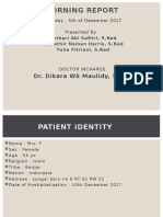 Morning Report: Dr. Dikara WS Maulidy, SP - PD