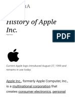 History of Apple Inc. 