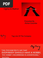 Ogilvy & Mather: Presented by - Rohan Gulumbe