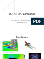 CS 179: GPU Computing: Lecture 16: Simulations and Randomness