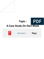 Case Study On Elon Musk