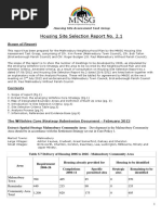 Housing Site Selection Criteria Report 2 1amds