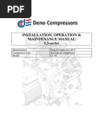 Manual L3-56 15521 Deno, Deno Compressors L3-56 INSTALLATION, OPERATION & MAINTENANCE MANUAL L3-Series