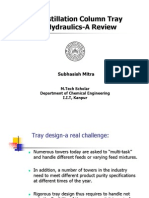 Distillation Column Tray Hydraulics