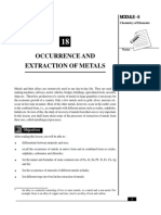 Occurrence and Extraction of Metals: Module - 6