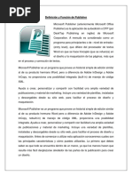 Funcion de Publisher