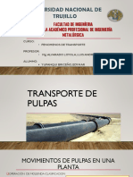 Trasporte de Pulpas y Radio Hidraulico-Yupanqui Briceño, Edymar