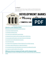 Development Bank Vs Commercial Bank