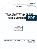 FM8-35 Transportation of The Sick and Wounded 1970