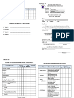 Form 138-REPORT CARD GR. III