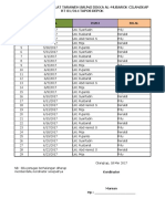 Jadwal Petugas Sholat Taraweh Saung Dikka Al-Mubarok Cilangkap RT 01/014 Tapos Depok