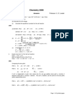 Chemistry 2300: Problem Set 6 Professor: C. E. Loader