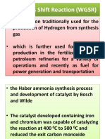 Water Gas Shift Reaction (WGSR)