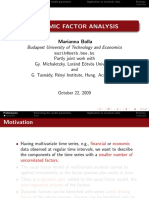 Dynamic Factor Analysis: Marianna Bolla