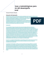 Bases Teóricas y Metodológicas para La Evaluación Del Desempeño Organizacional