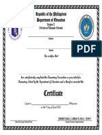 Deped Order7s2016 Gr6 Certificate of Completion Letter SizeEnglish