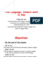 Film Language: Camera Work in Film