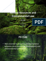 Natural Resources and Environmental Law: By: Reinaur Aluning and AJ Aurellado