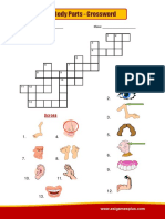 Body Parts - Crossword: Name: - Class