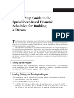 Step-by-Step Guide To The Spreadsheet-Based Financial Schedules For Building A Dream