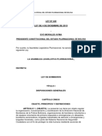 Ley 449 - Ley de Bomberos PDF