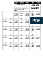 2018 January Open Gym