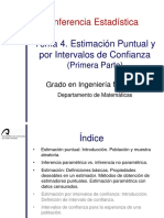 Tema 4.1 Estimación Puntual