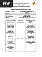 Evaluacion de Competencias Curriculares