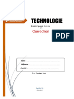 Correction Cahier 2AS