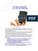 Cómo Probar El Sensor MAF GM (3.1, 3.3, 3.8 Modelos 1988 - 1996)