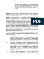 Propuesta de Convenio en Régimen de Convivencias