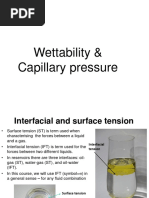 Wettability and Capillary Pressure