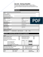 Commissioning Checklist