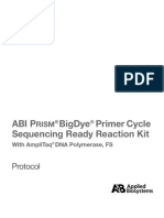 Abi P Bigdye Primer Cycle Sequencing Ready Reaction Kit: Protocol