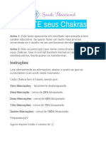 TESTE Seus Chakras Saúde Vibracional