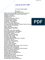 Os 100 Sucessos de Cada Mes de 1971 À 1980