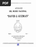 Anales Del Museo David J. Guzman No 1