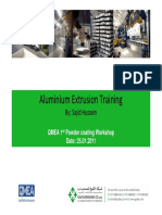 Aluminium Extrusion Training Aluminium E