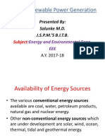 1) Conventional - Non Renewable Power Generation