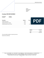 Invoice INV/2016/0004: Invoice Date: Due Date