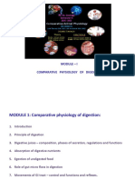 Module - I Comparative Physiology of Digestion