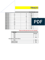 Tabela para Facilitar Traços de Concreto.