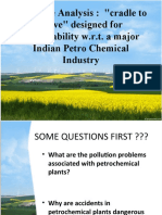 Life Cycle Analysis: "Cradle To Grave" Designed For Sustainability W.R.T. A Major Indian Petro Chemical Industry