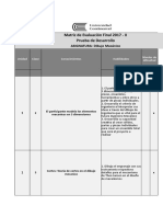 Matriz de Evaluación Prueba de Desarrollo - DIB ING II