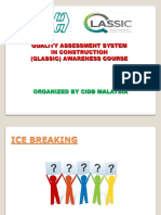 Quality Assessment System in Construction (Qlassic) Awareness Course