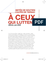 Textes Et Documents Relatifs À L'affaire Dite "De Tarnac" - Lundimatin Papier #2 (Extrait)