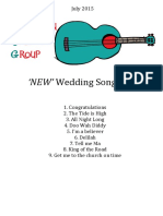 NEW' Wedding Songbook: July 2015