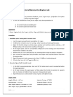 Internal Combustion Engines Lab: Objectives